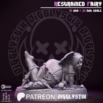 Restrained Garden Fairy Miniature - by Jigglystix