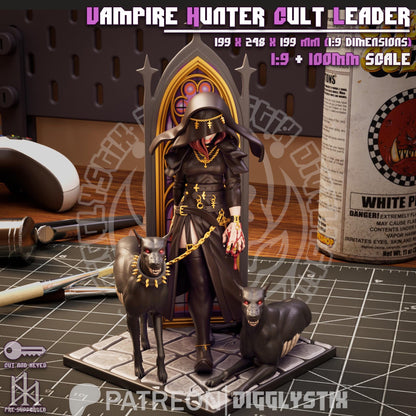 Vampire Hunter Cult Leader Miniature - by Jigglystix