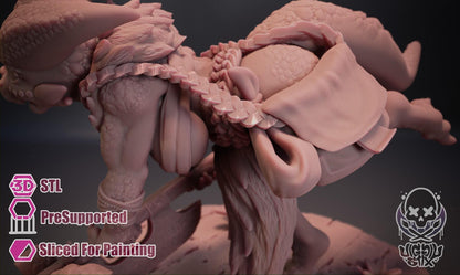 Crazed Ramshackle Kobold Miniature - by Jigglystix