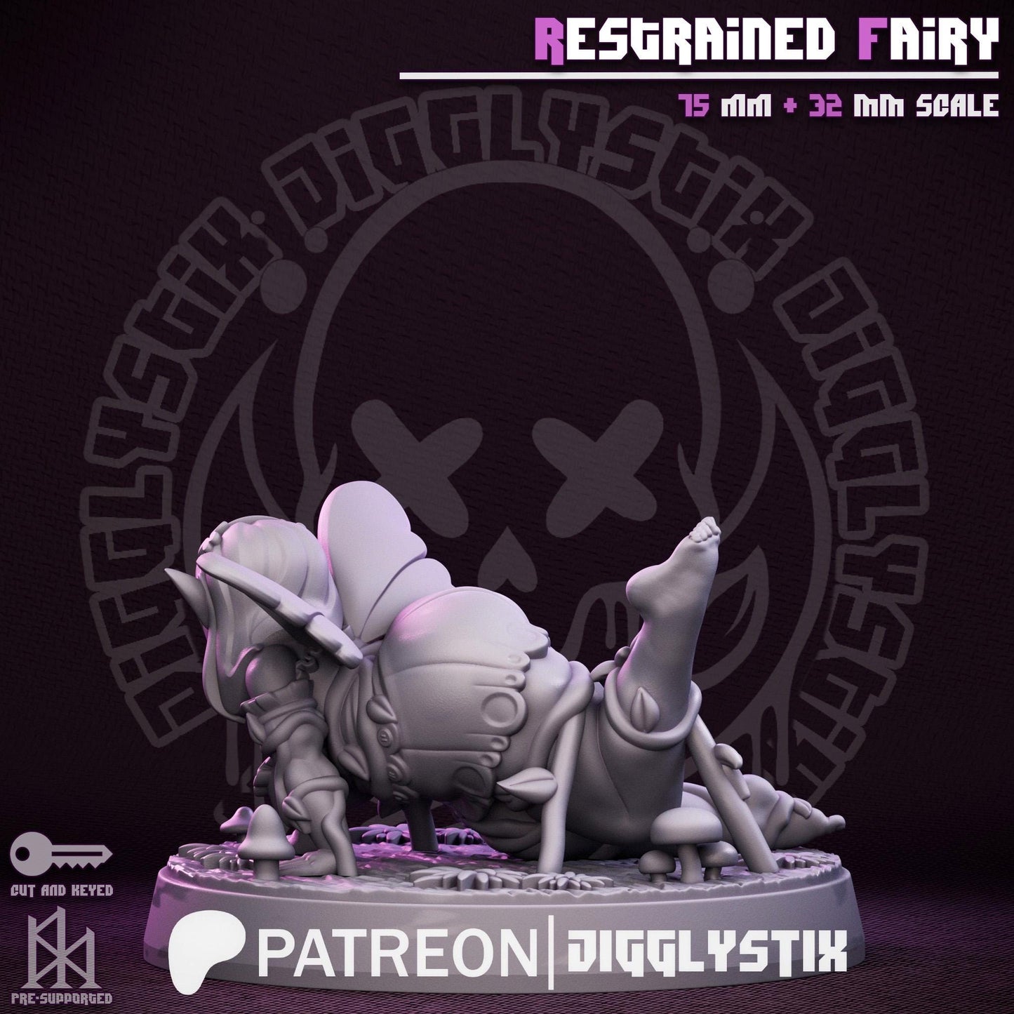 Restrained Garden Fairy Miniature - by Jigglystix