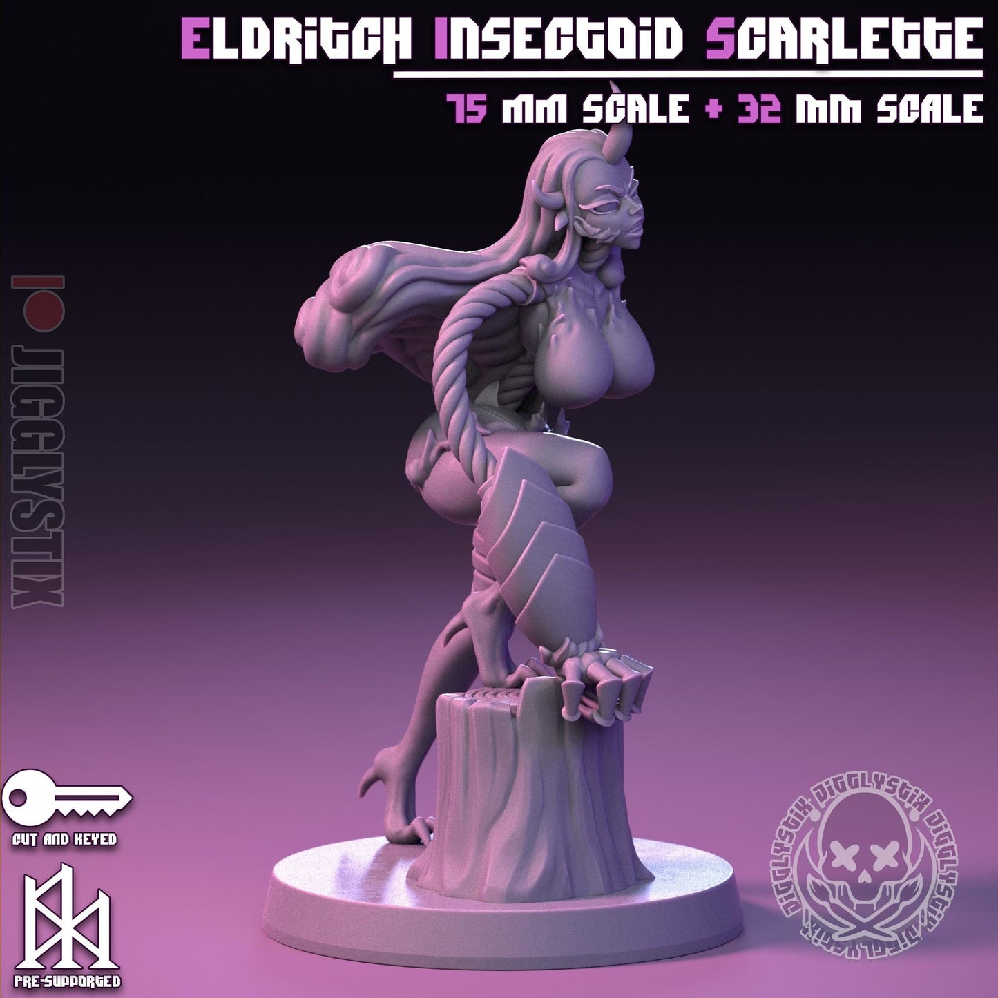 Eldritch Insectoid Scarlett Miniature - by Jigglystix