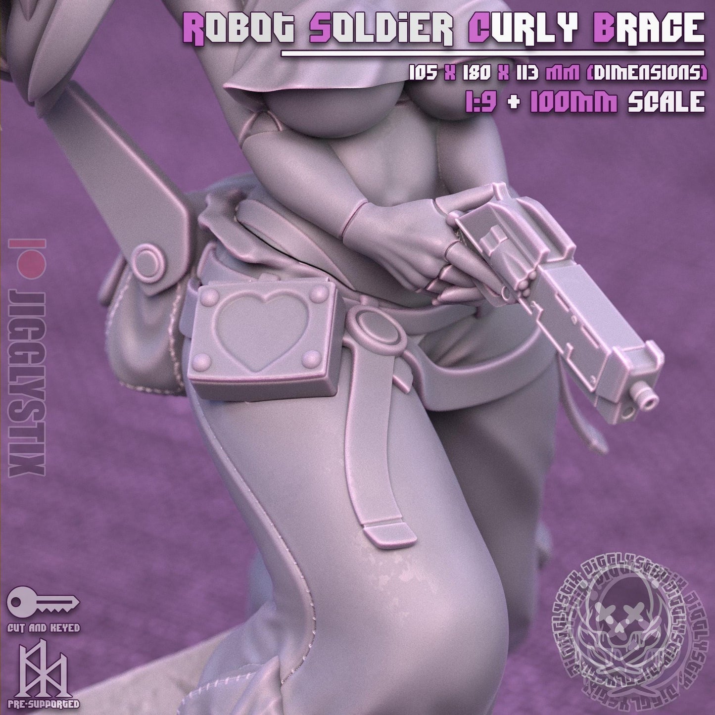 Robot Soldier Curly Brace Miniature - by Jigglystix