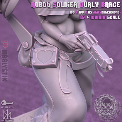 Robot Soldier Curly Brace Miniature - by Jigglystix