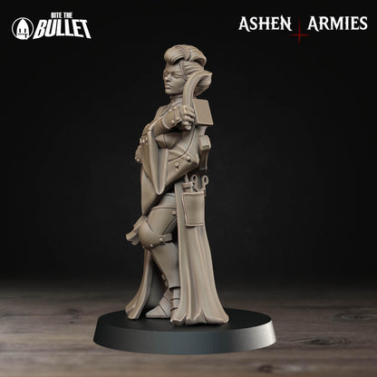 Holy Shogunate Akane Combat Medic Miniature - Ashen Armies by Bite the Bullet
