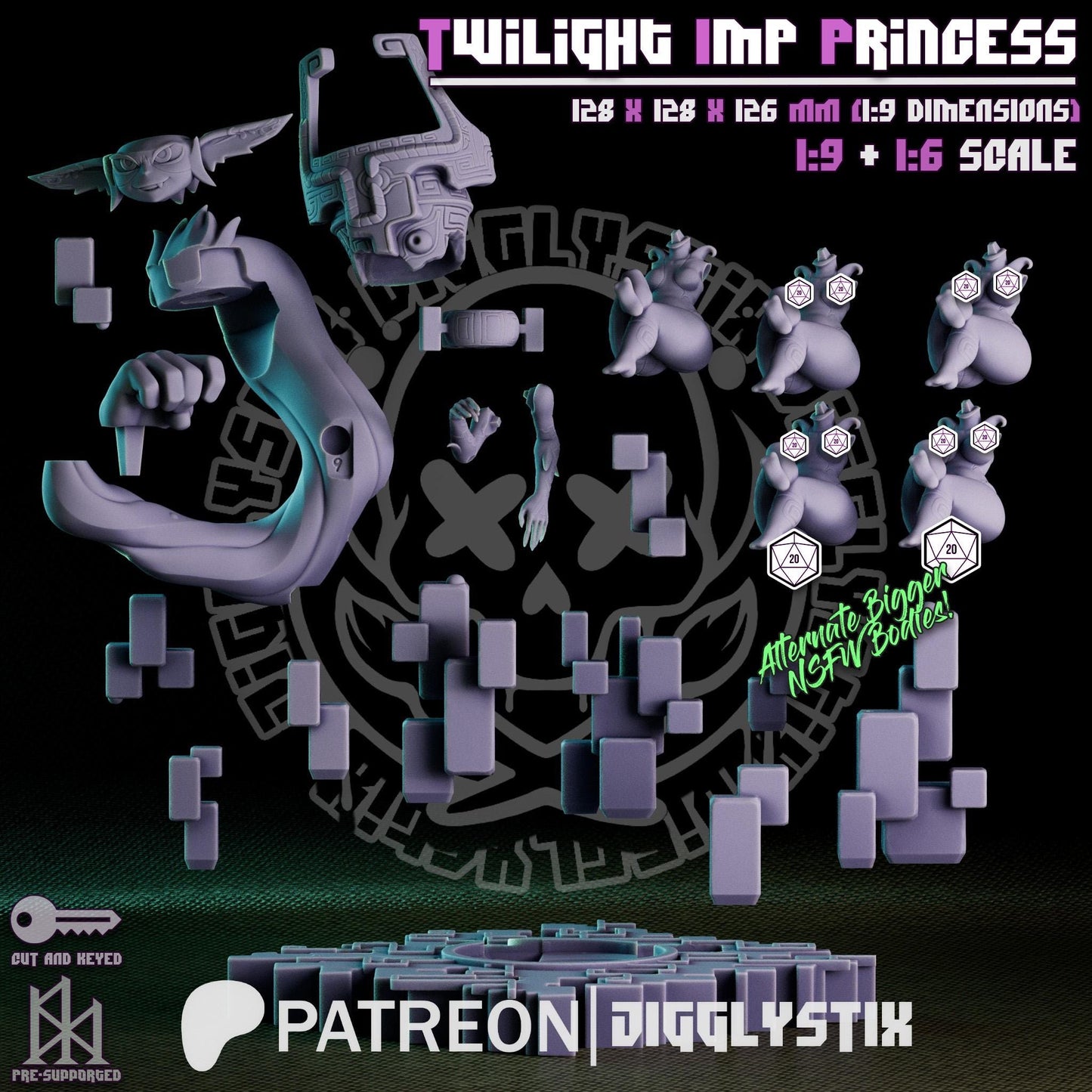 Twilight Imp Princess Miniature - by Jigglystix