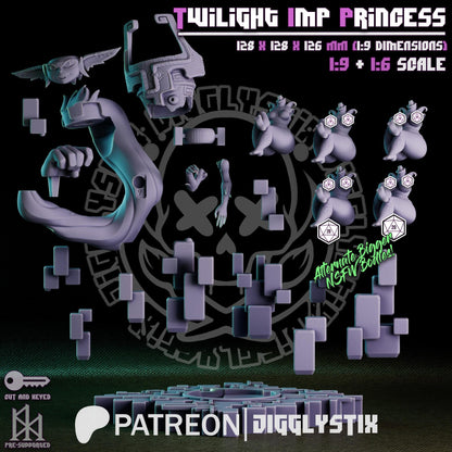 Twilight Imp Princess Miniature - by Jigglystix