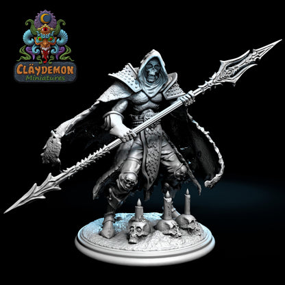 Skull Death Knight Miniature - by Claydemon Miniatures