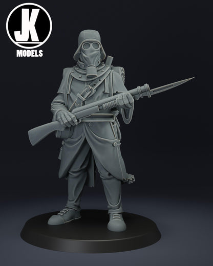 Trench Warrior Miniature - JK Remo Models