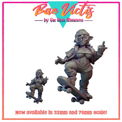 Goblin Skater Girl Bae Victis Figurine - by Vae Victis Miniatures