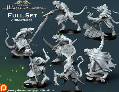 Ratfolk Warband Miniatures - by Magori Miniatures