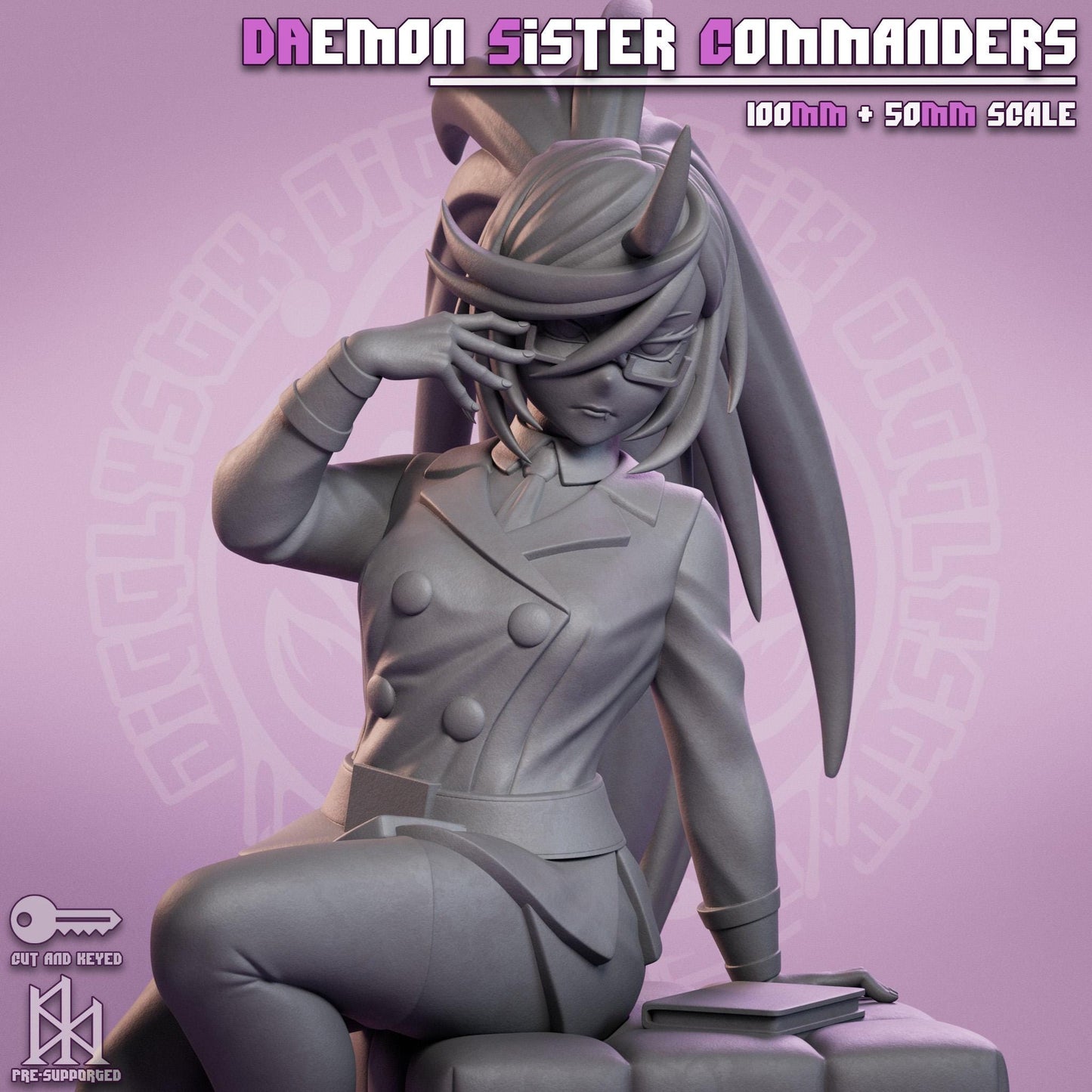 Daemon Sister Commanders Miniature - by Jigglystix