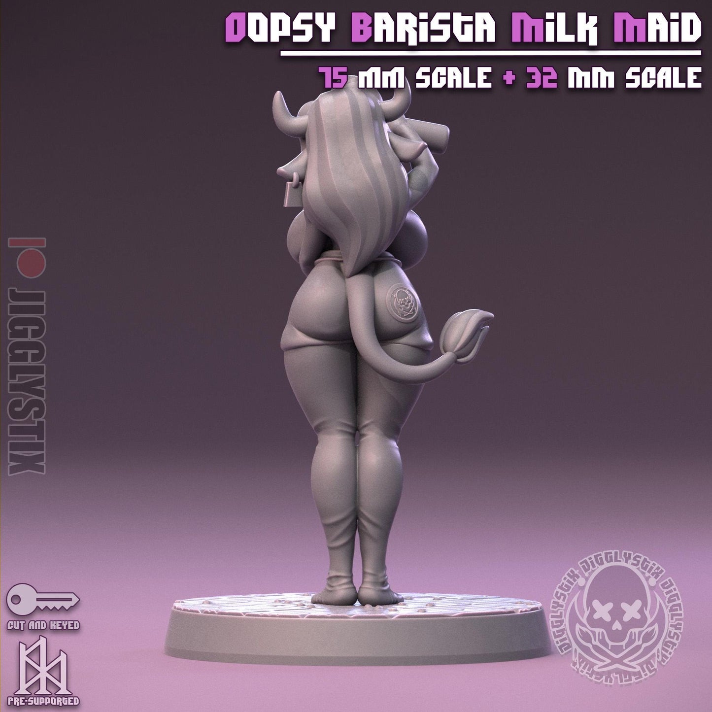 Oppsy Barista Milk Maid Miniature - by Jigglystix