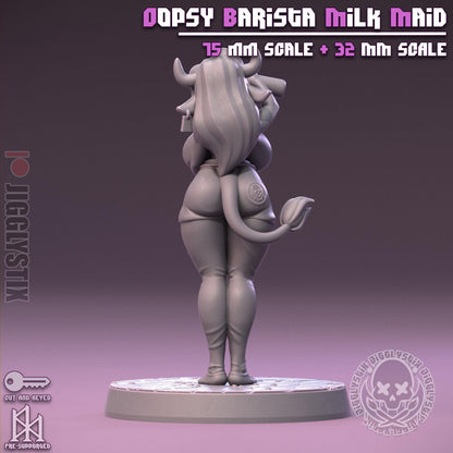 Oppsy Barista Milk Maid Miniature - by Jigglystix