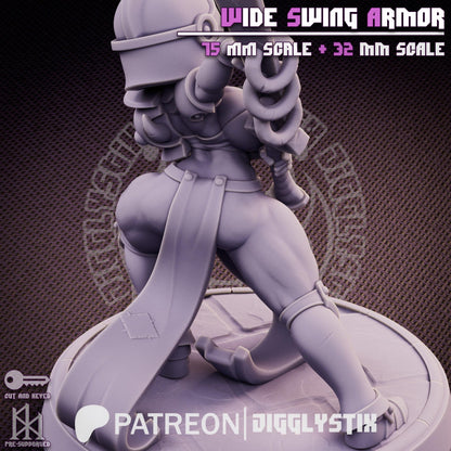 Wide Swing Impractical Armor Miniature - by Jigglystix