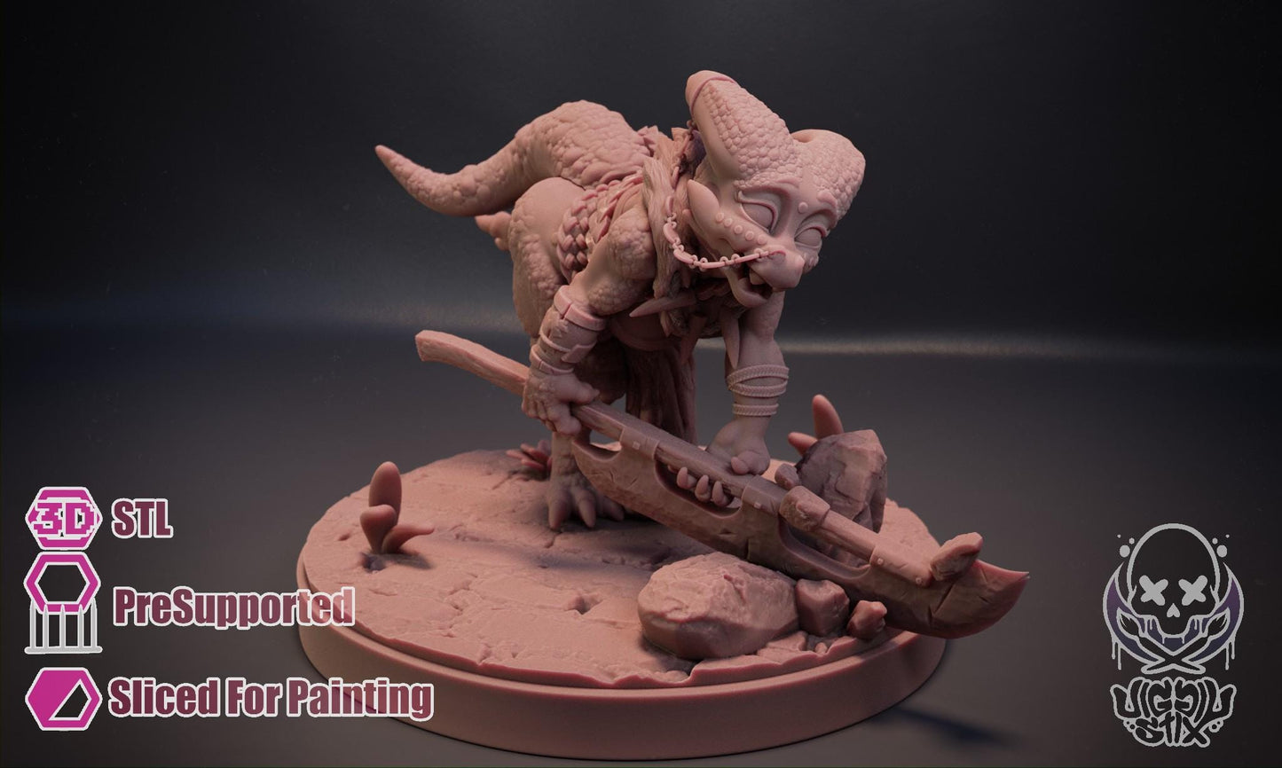 Crazed Ramshackle Kobold Miniature - by Jigglystix