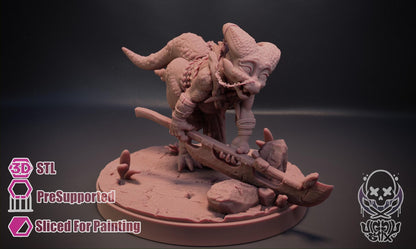 Crazed Ramshackle Kobold Miniature - by Jigglystix