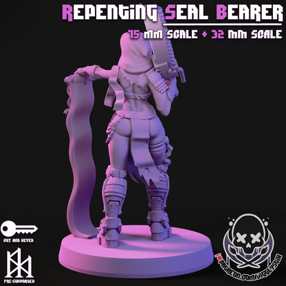 Repenting Seal Sister Miniature - by Jigglystix