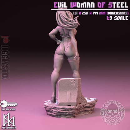 Evil Woman of Steel Miniature - by Jigglystix