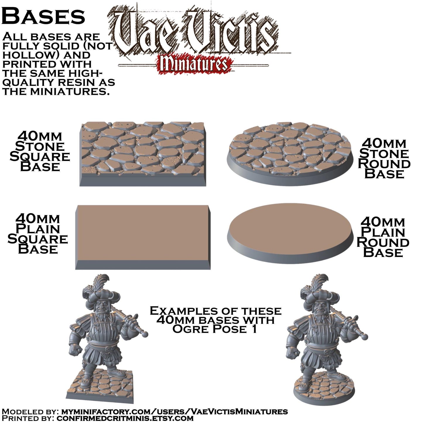 Ogre Mercenary Miniatures - by Vae Victis Miniatures