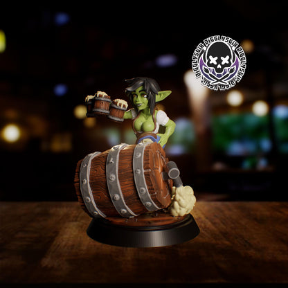 Goblin Bar Maid Miniature - by Jigglystix