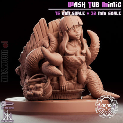 Wash Tub Mimic Miniature - by Jigglystix