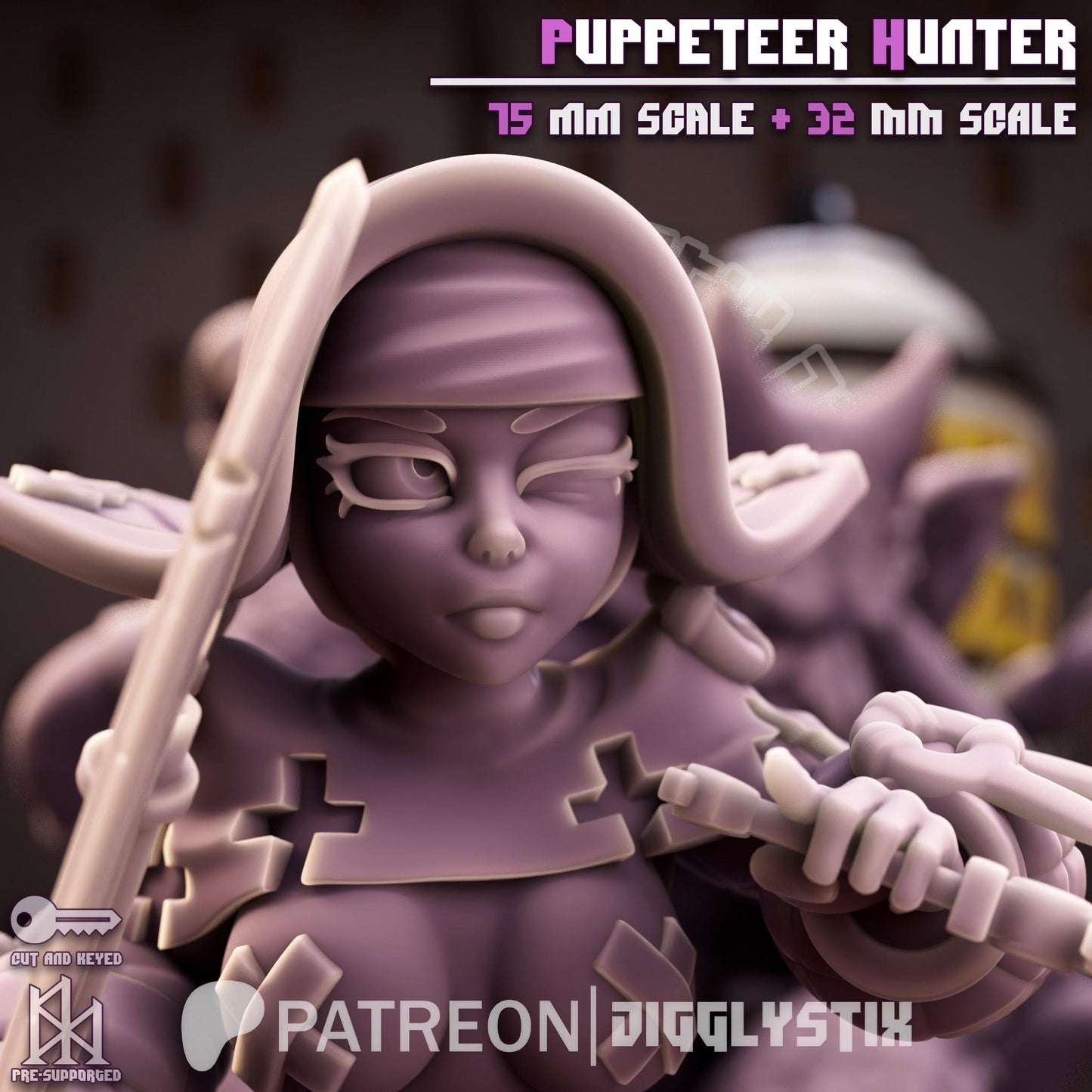 Puppeteer Hunter Miniature - by Jigglystix