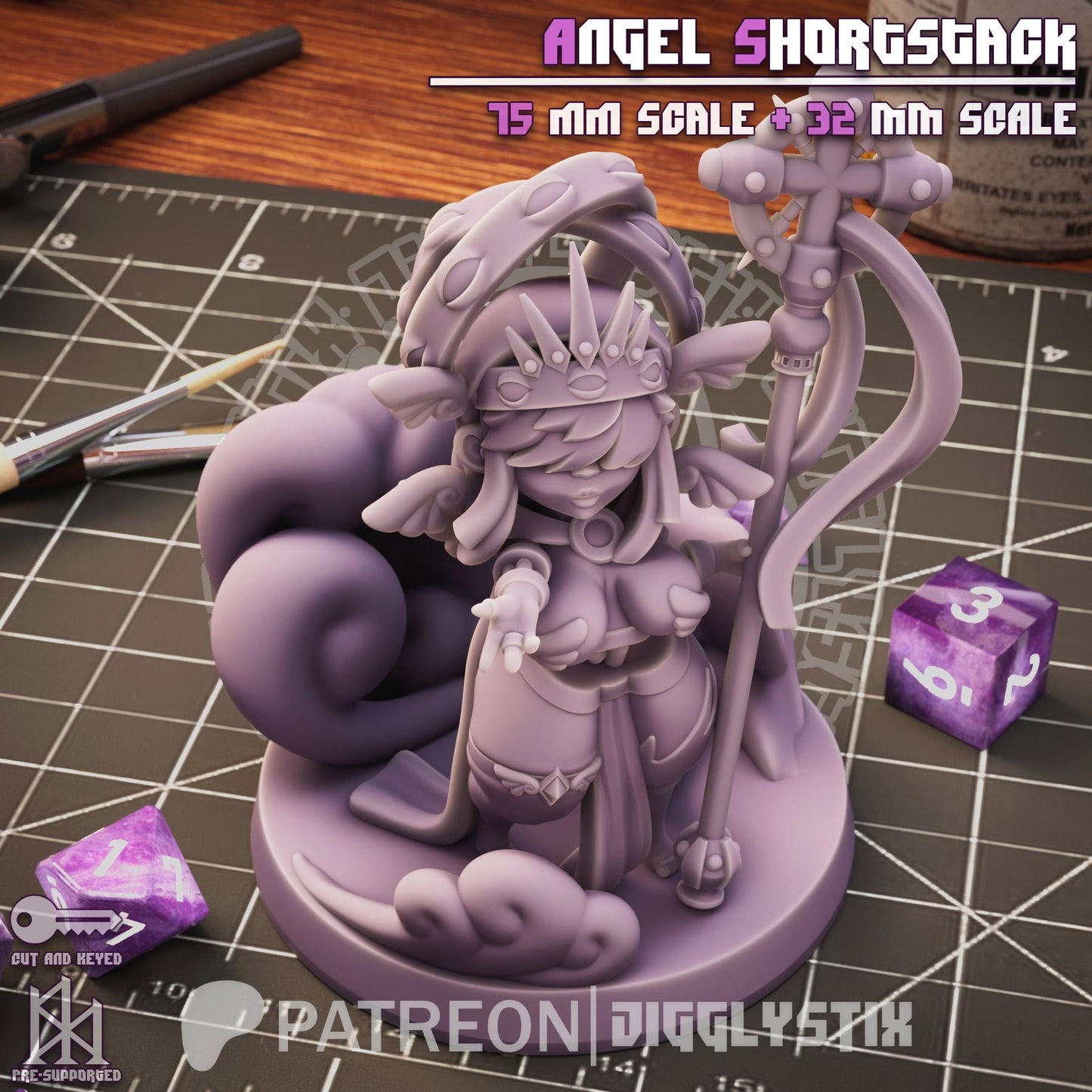 Angel Girl Shortstack Miniature - by Jigglystix