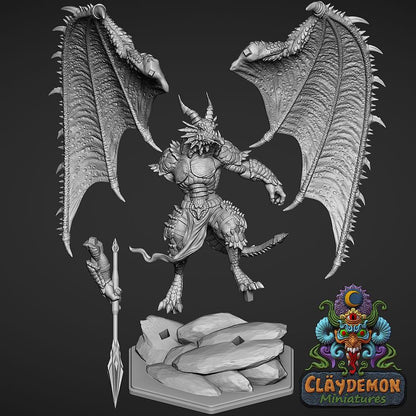 Dazgak the Dragonlord Miniature - by Claydemon Miniatures