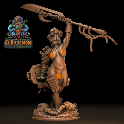 Cerise the Wasteland Champion Woman Miniature - by Claydemon Miniatures