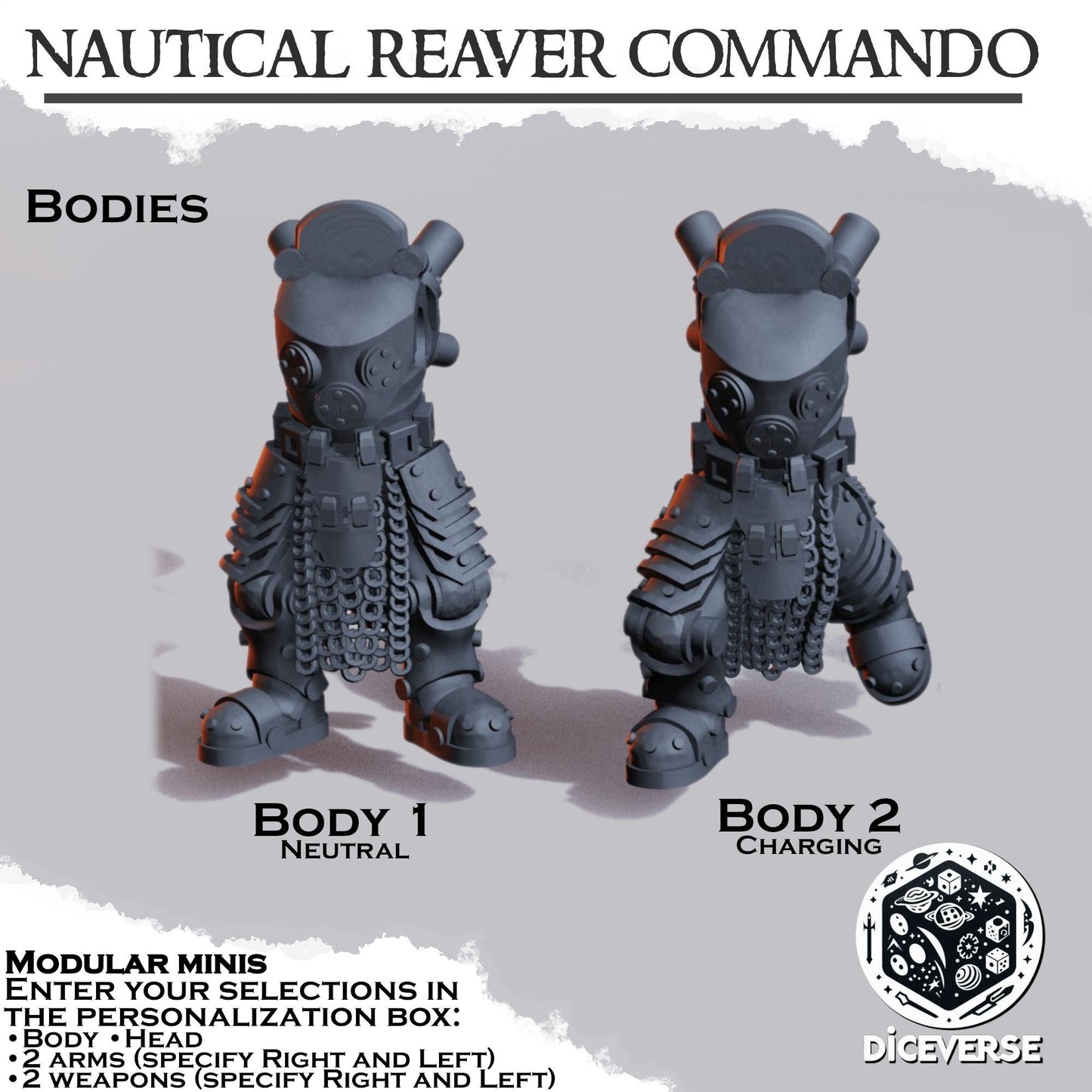 Nautical Reaver Commando Modular Miniatures - Diceverse