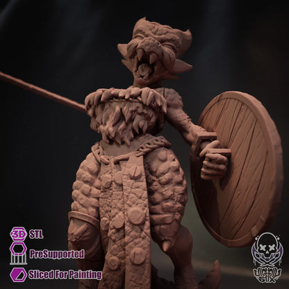 Enraged Ramshackle Kobold Miniature - by Jigglystix
