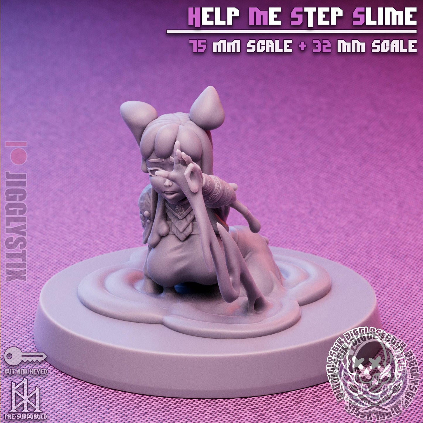 Help Me Step Slime Girl Miniature - by Jigglystix