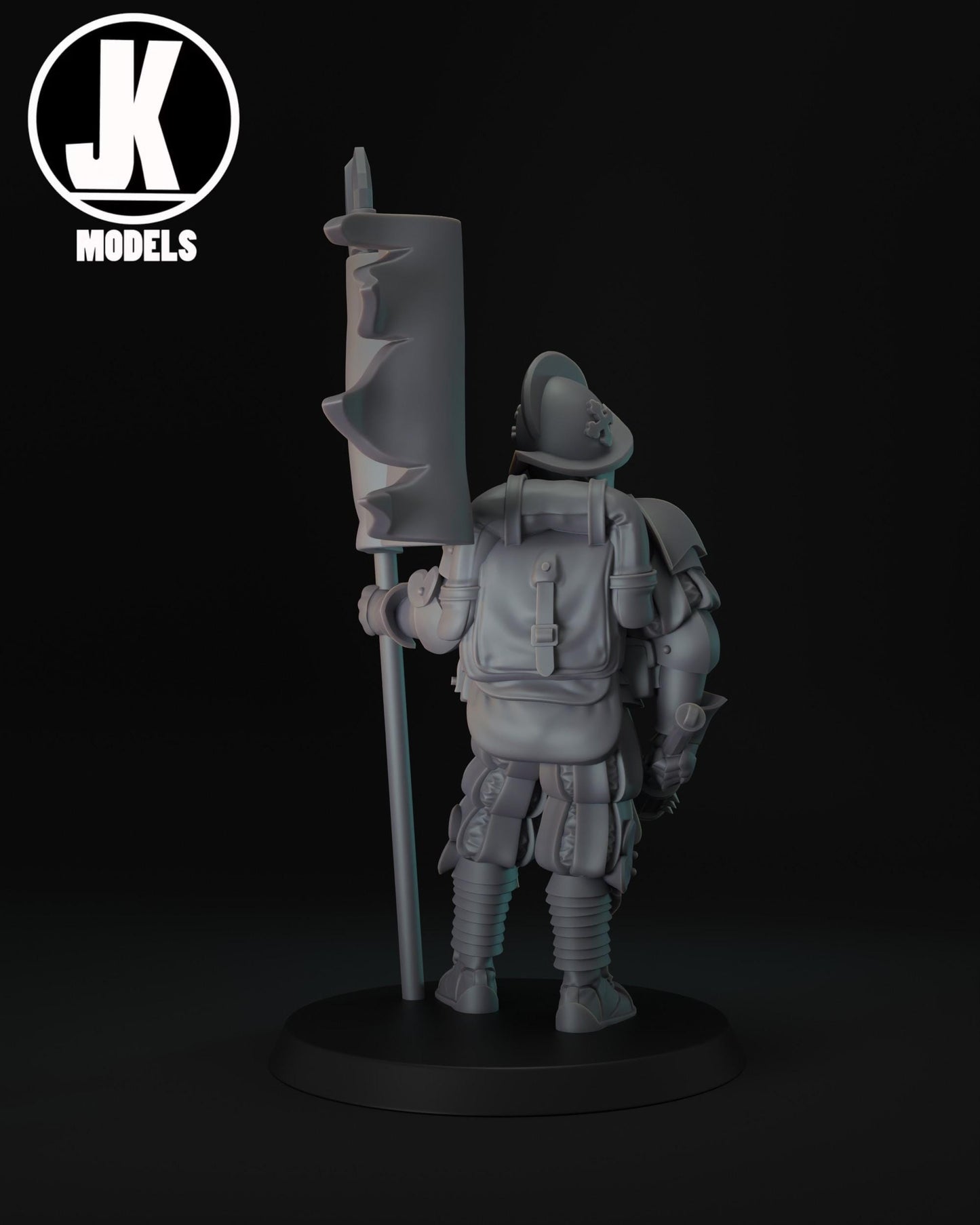 Papal Standard Bearer Miniature - JK Remo Models