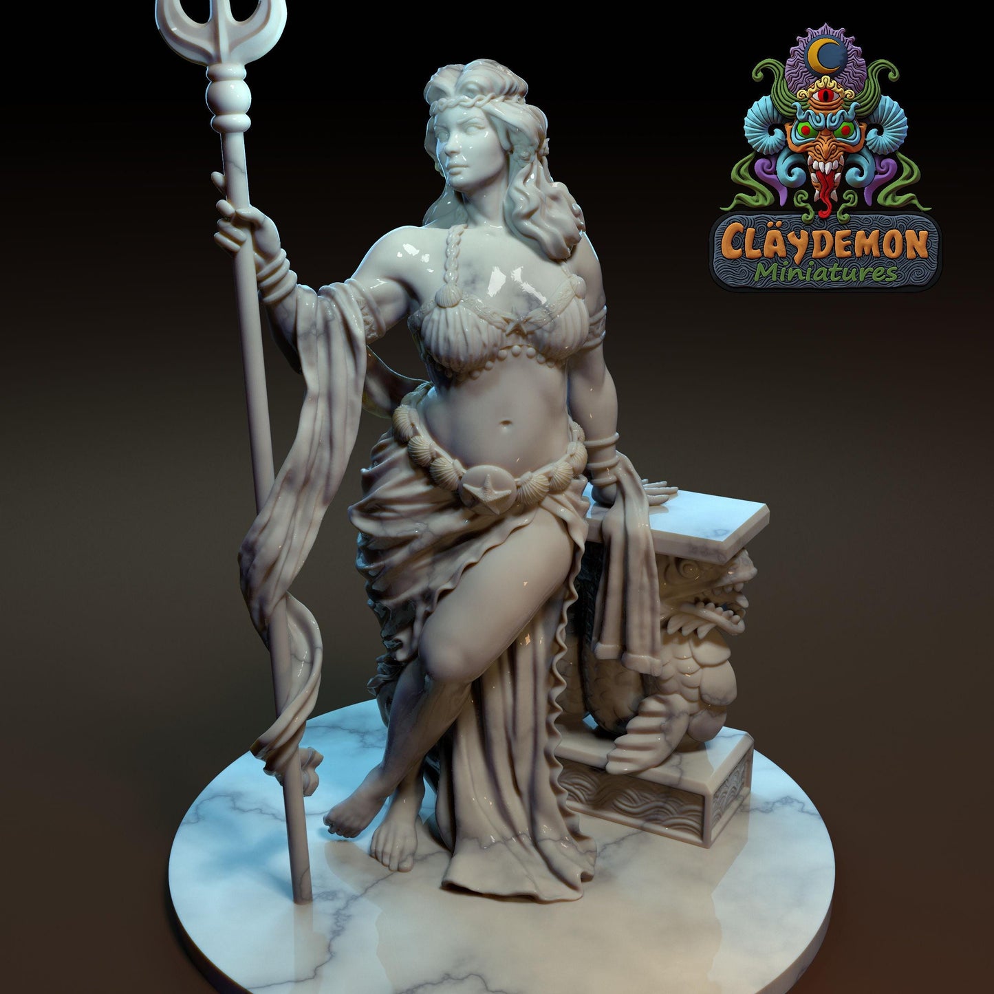 Goddess Dione Miniature - by Claydemon Miniatures