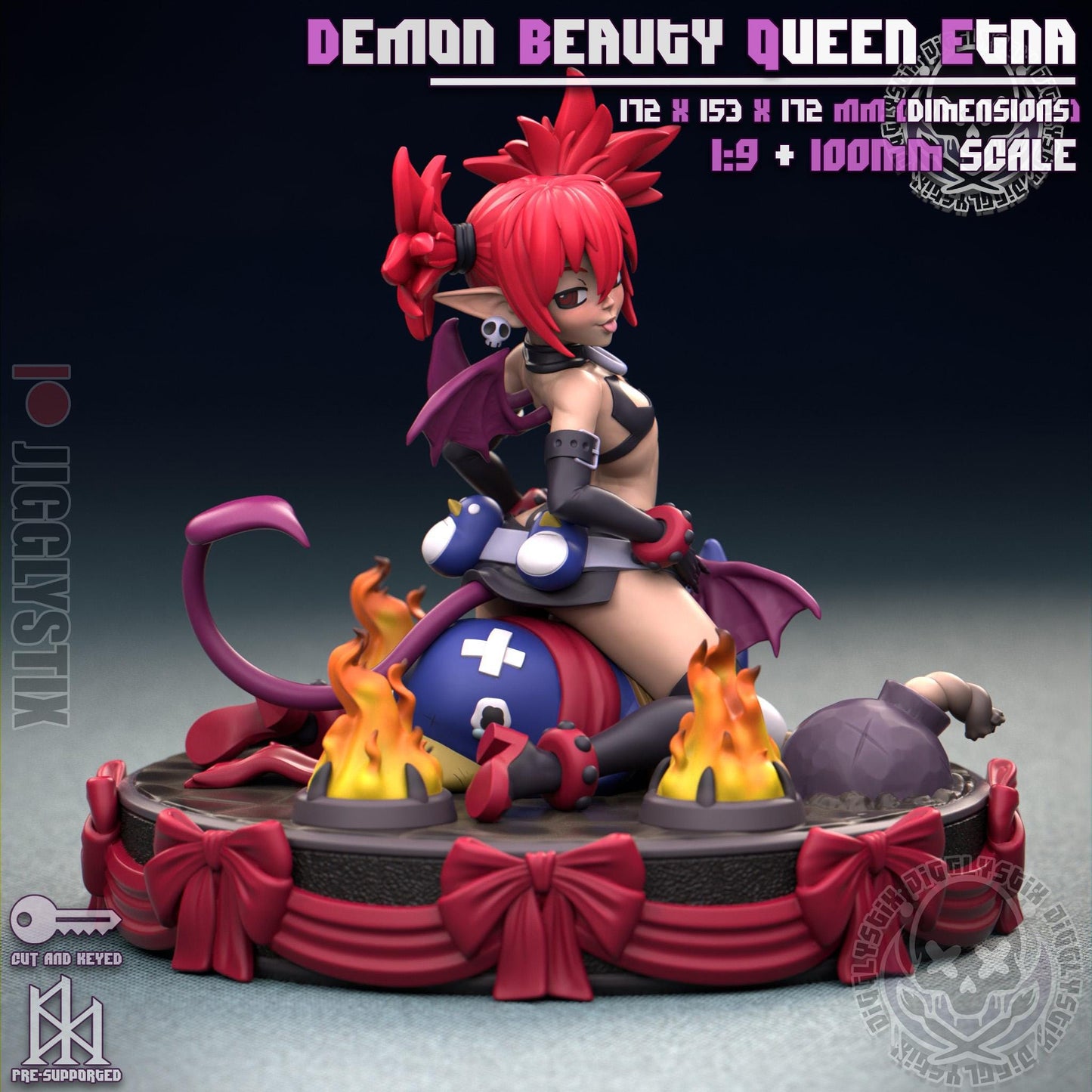 Demon Beauty Queen Etna Miniature - by Jigglystix