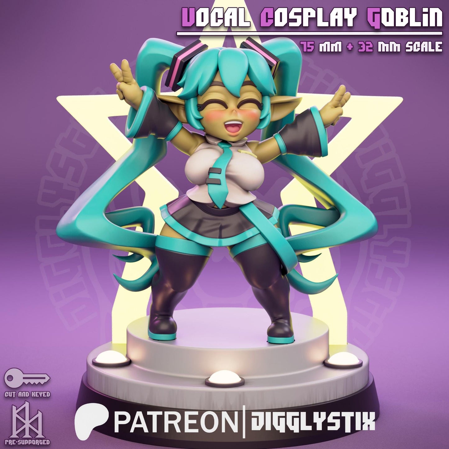 Vocal Cosplay Goblin Miniature - by Jigglystix