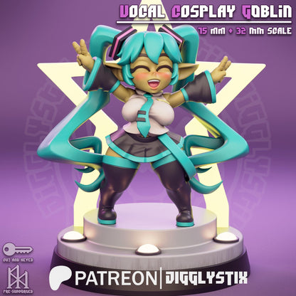 Vocal Cosplay Goblin Miniature - by Jigglystix