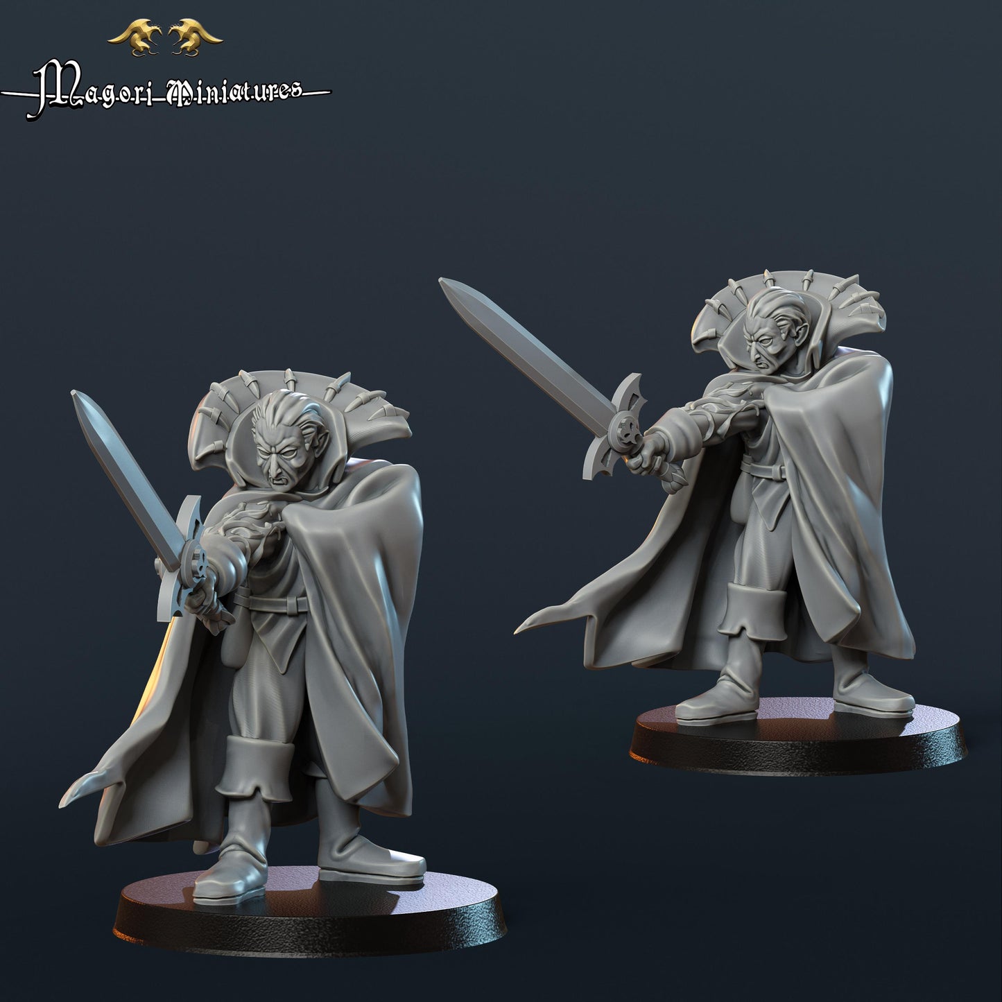 Vampire Noble Stoic Miniature - by Magori Miniatures