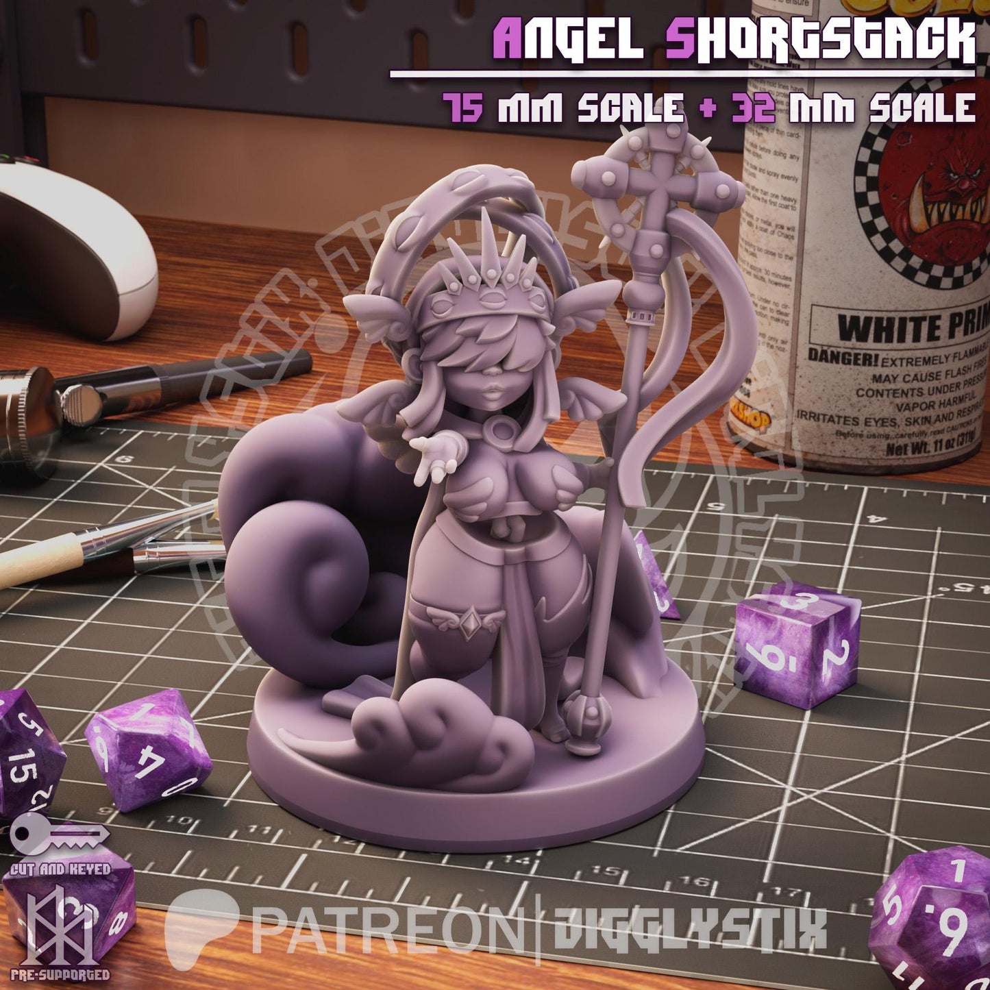 Angel Girl Shortstack Miniature - by Jigglystix
