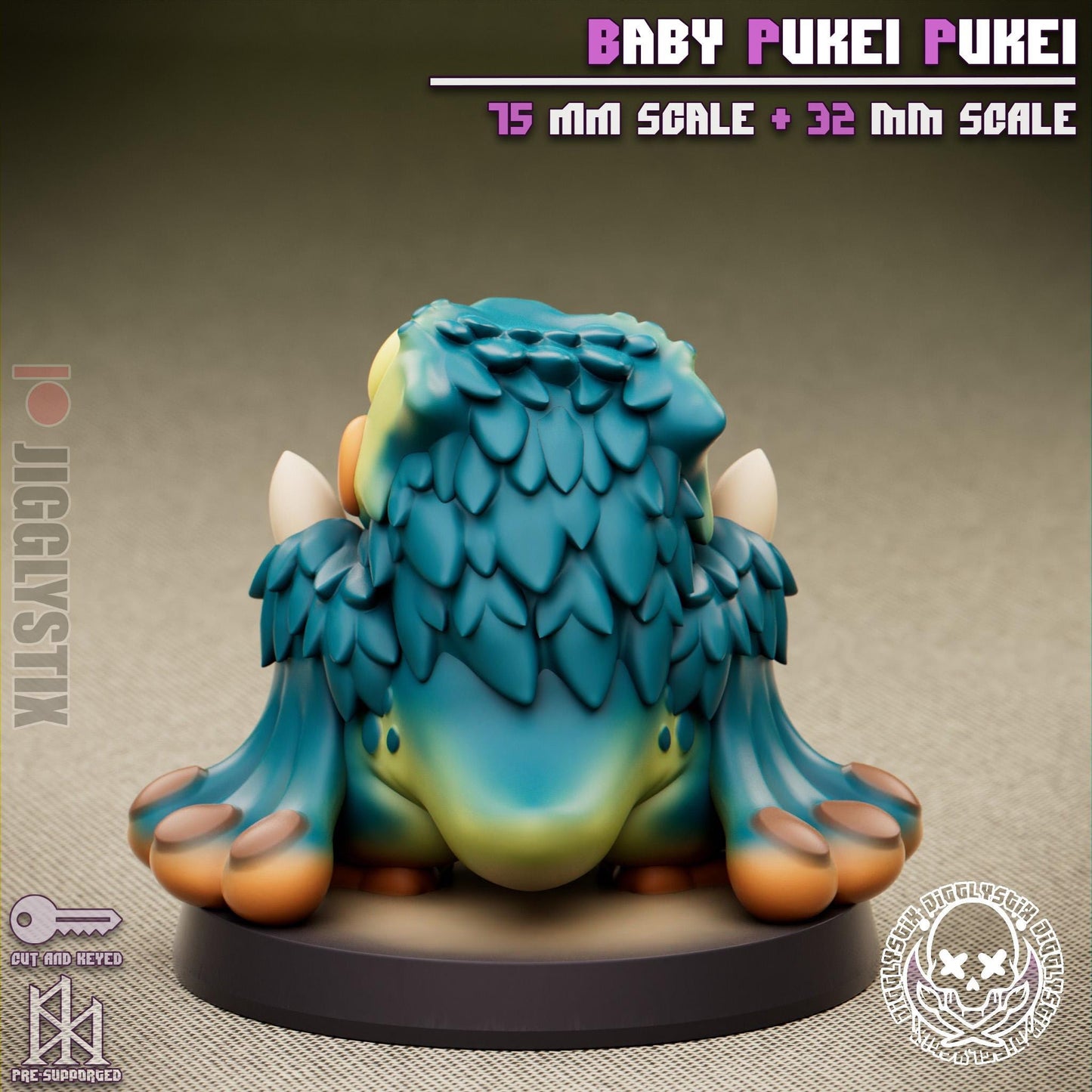 Baby Wild Monster Miniature - by Jigglystix