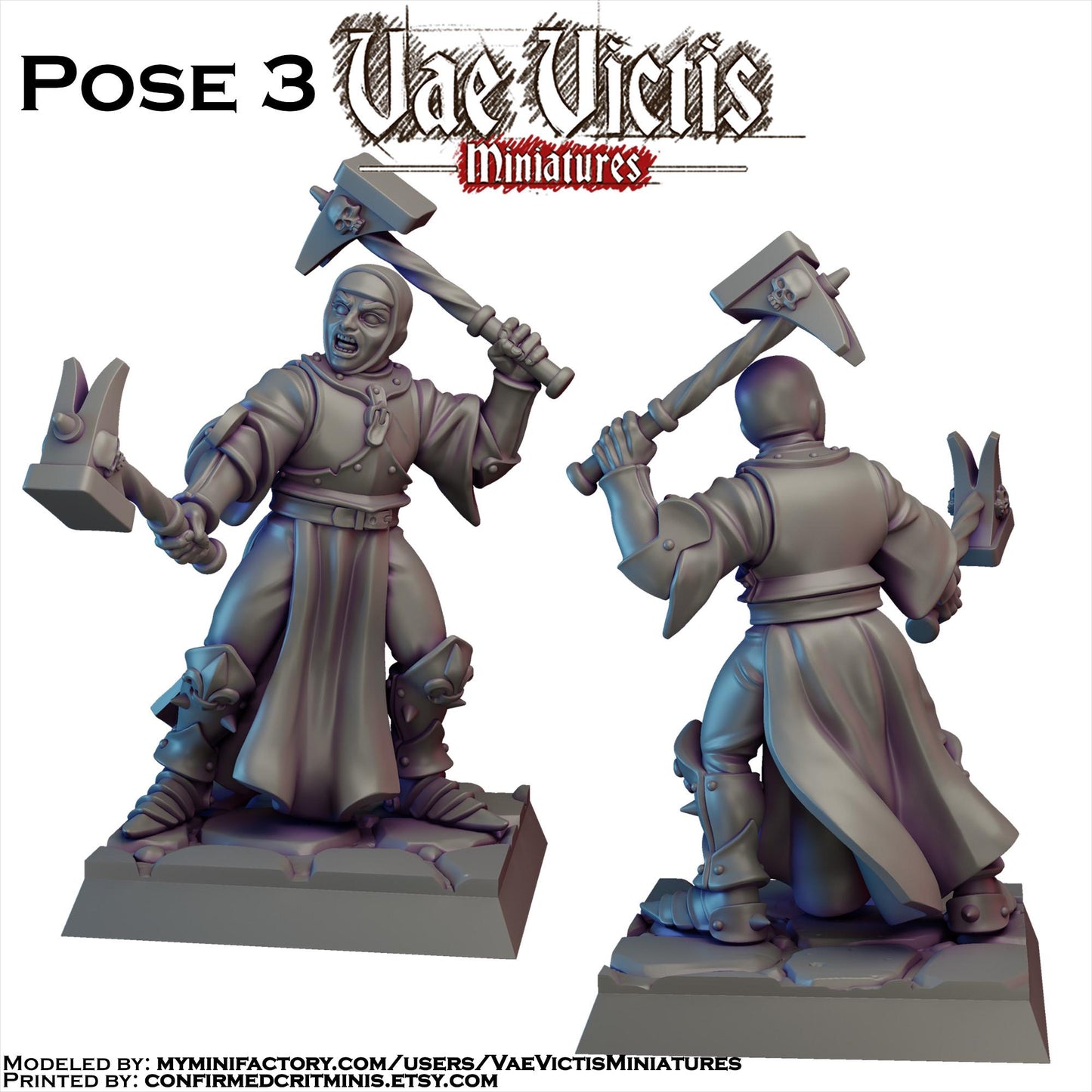 Zealous Nun Warband Miniatures - by Vae Victis Miniatures