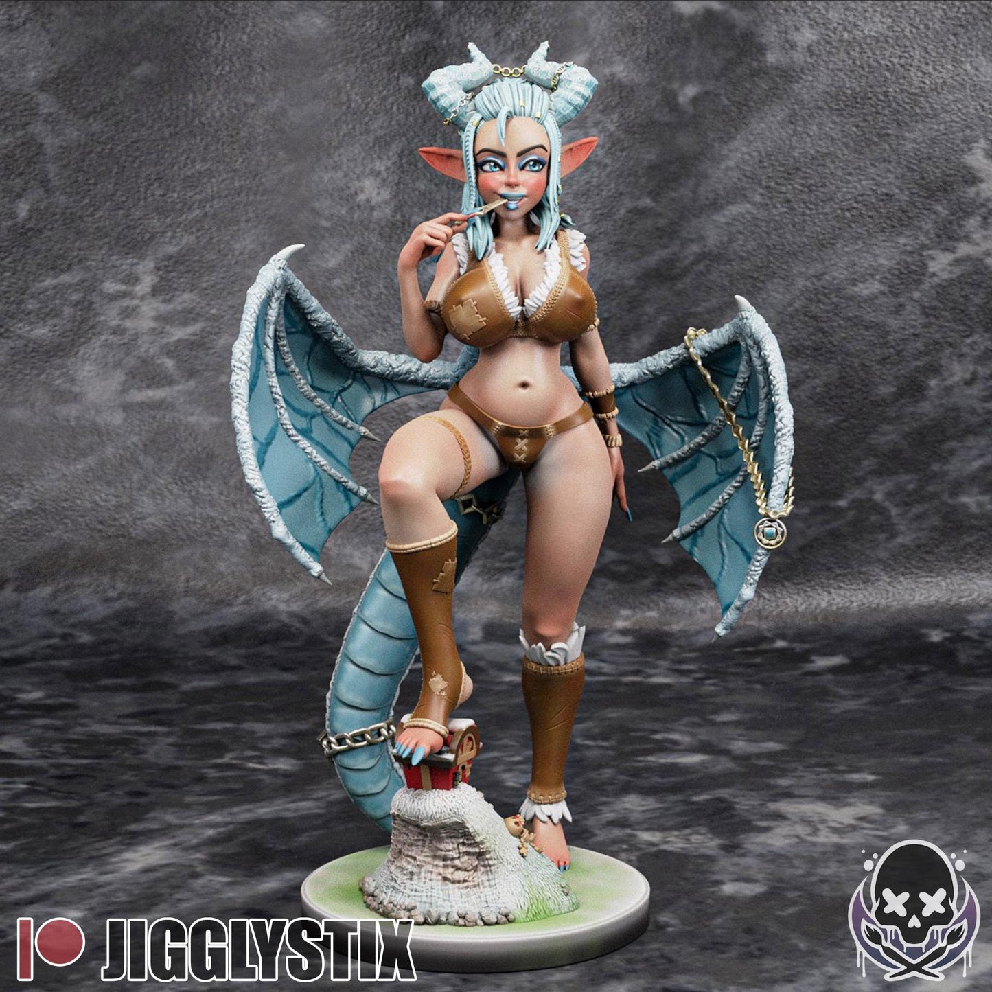 Dragoness Eira Alt Version Miniature - by Jigglystix