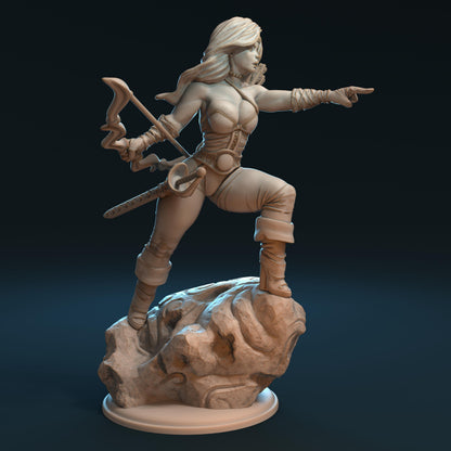 Feya the Archer Woman Miniature - by Claydemon Miniatures