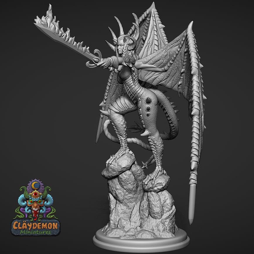 Hecca the Tormenter Miniature - by Claydemon Miniatures