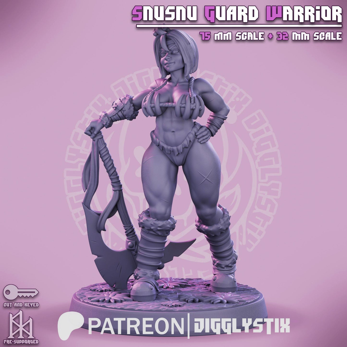 SnuSnu Guard Warrior Miniature - by Jigglystix