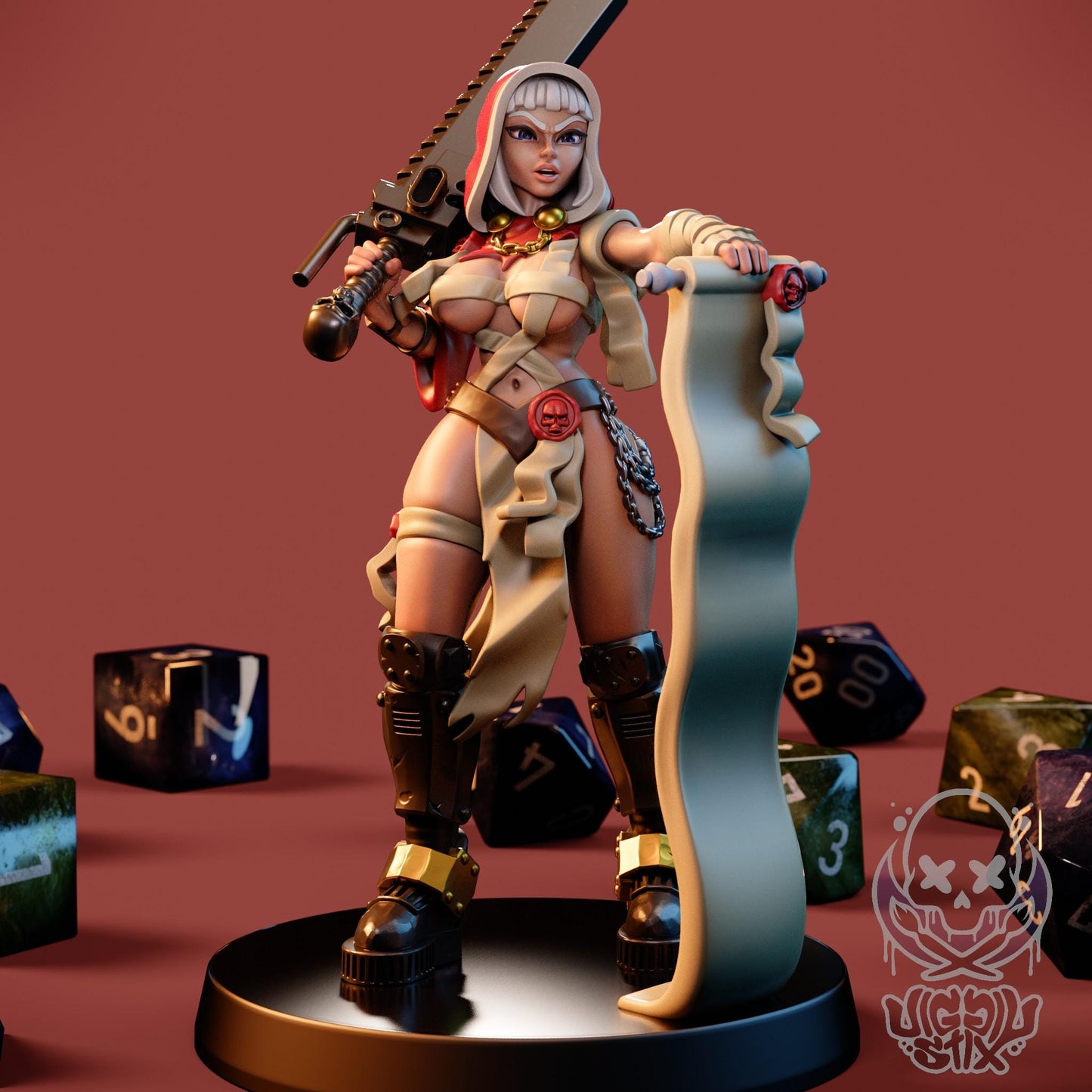 Repenting Seal Sister Miniature - by Jigglystix