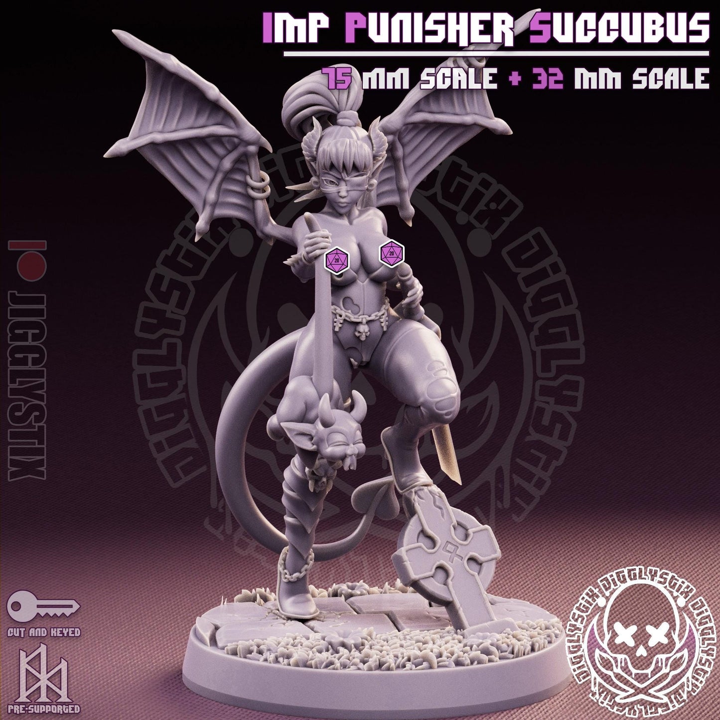 Imp Punisher Milf Succubus Miniature - by Jigglystix
