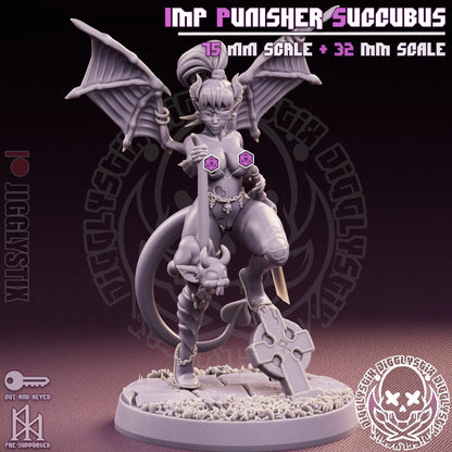 Imp Punisher Milf Succubus Miniature - by Jigglystix