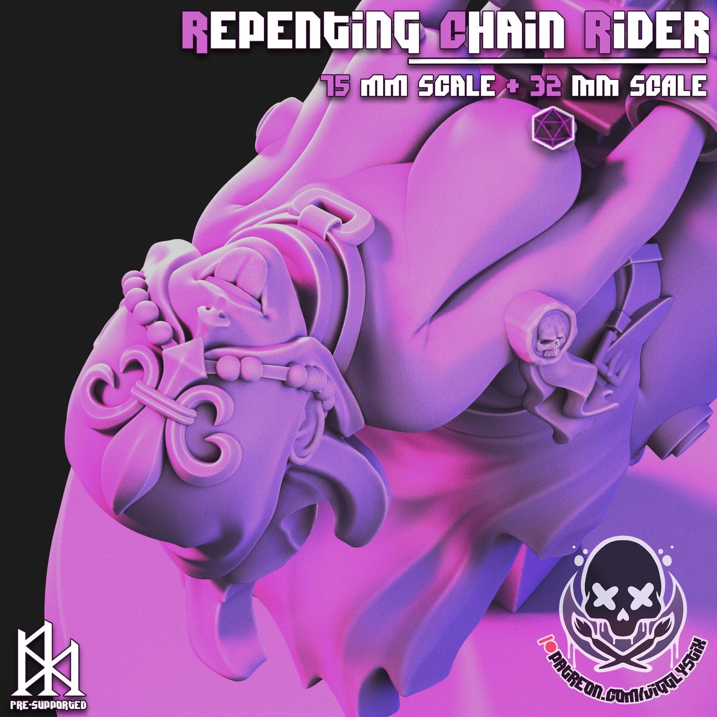 Repenting Chain Rider Sister Miniature - by Jigglystix