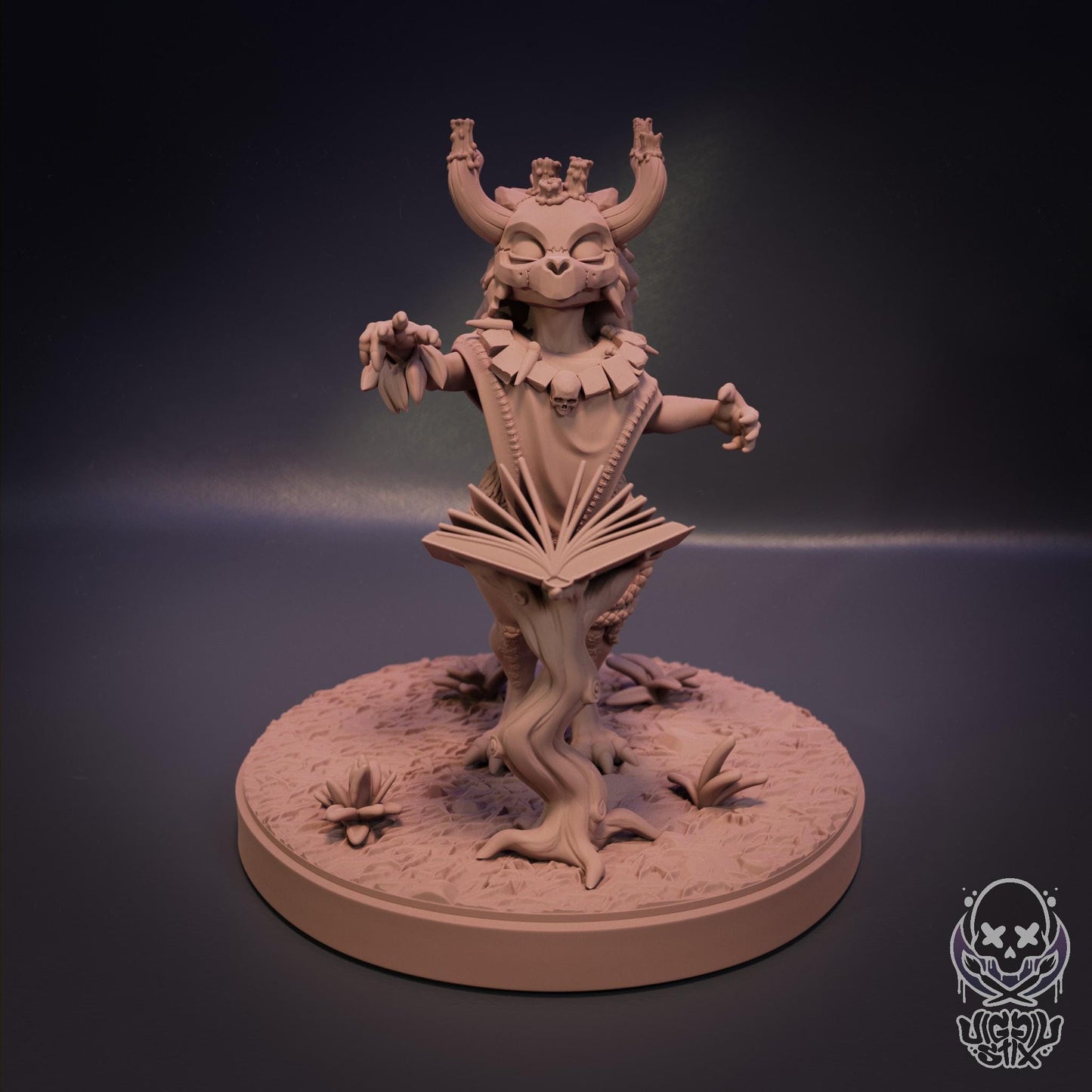 Moon Forest Witch Kobold Miniature - by Jigglystix